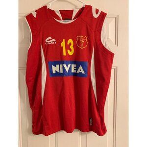 Ironi Nahariya ISRAEL Basketball EuroLeage #13 Jersey Red Size M Medium
